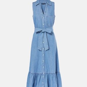 Veronica Beard Edwina denim shirt dress 
Size 4